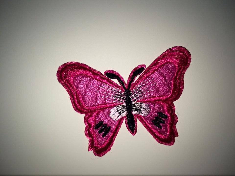 Pink Butterfly Patch